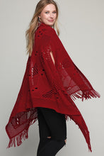 Load image into Gallery viewer, Red Bohemian Crochet Knit Vest
