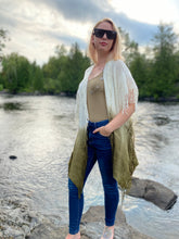 Load image into Gallery viewer, Fringe Boho  Ombre Ruana
